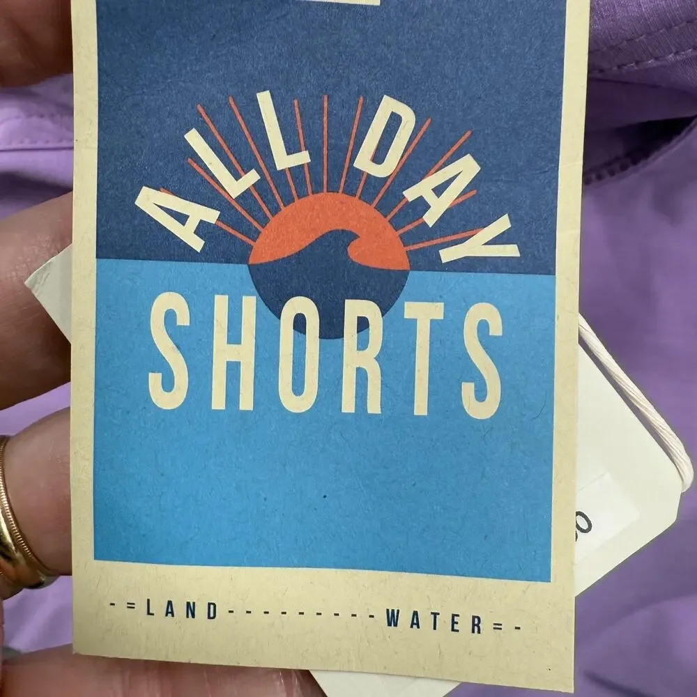 Faherty Shorts Mens 28 Summer Violet All Day Belt‎ Loop 9 Inseam Swim MSC0012